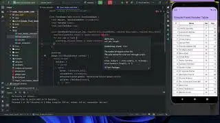 flutter simple fixed header table - part 2