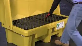 Outdoor Spill Containment: Ultra 2-Drum Hardtop Gull Wing