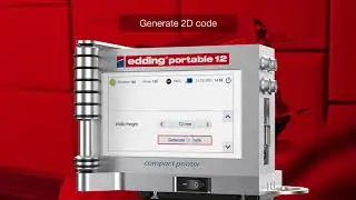 Data matrix barcode creation for edding portable 12
