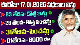 ఈరోజు నుండి విడుదల అయ్యే పధకాల లిస్టు|కొత్త ఇళ్లు అర్హుల లిస్టు,కొత్త పించన్లు,ఫెబ్రవరి నెలపించన్లు|