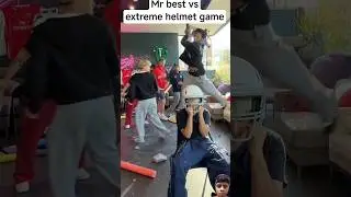 Mr best vs extreme helmet game #funny #fail #memes #challenge