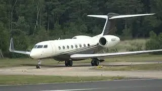 GULFSTREAM G650 N663FX FLEX JET DEPARTING FROM FARNBOROUGH/EGLF/FAB UK 20-6-2025