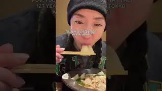 Trying the 127 year old flat udon in tokyo #tokyoeats #godaime #flatudon #noodles #asianfood
