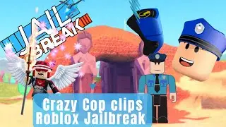 Some crazy cop clips in Roblox Jailbreak. (Gameplay)