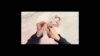 四折中国结剪纸-Chinese tradition, intangible cultural heritage paper cutting, four-fold Chinese knot