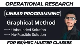 Graphical Mehod || Unbounded and No Feasible Solution Questions || Linear Programming Problems
