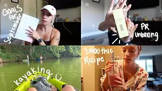 WEEKLY VLOG // my fav smoothie recipe, goals for September, going kayaking + unboxing PR from Versed