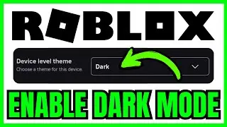 How To TURN ON DARK MODE In Roblox (QUICK & EASY) 2026