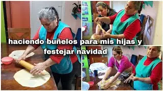 preparando buñuelos antojo de mis hijas y yerno