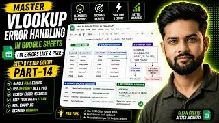 How to Handle Errors in VLOOKUP (Step by Step) | Google Sheets Tutorial Course by TechLoons