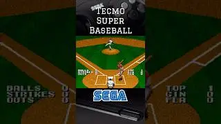 Tecmo Super Baseball (Sega Mega Drive/ Genesis) #retrogaming #sega