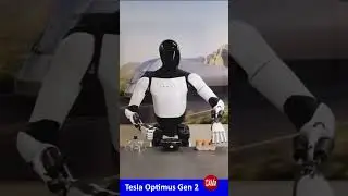 очеловечивание робота Tesla Optimus Gen 2 #short
