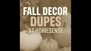 FALL DECOR DUPES 2025 🍂 SHOP WITH ME at HOMESENSE!