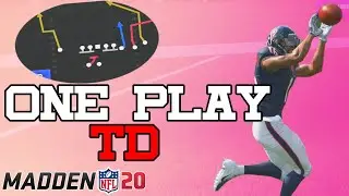 THIS ONE PLAY TOUCHDOWN IS GLITCHY | Madden 20 U Trips Patriots Playbook