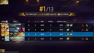 Free fire Grandmaster lobby top 1 br rank push kaka king gameplay 
