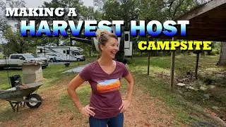 Behind the Scenes in making a Harvest Host Campsite | Small Business Goat Farm | RV Life