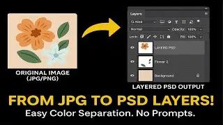 Break Any Image into Editable PSD Layers &ndash; Fastest Color Separation, No Prompts!