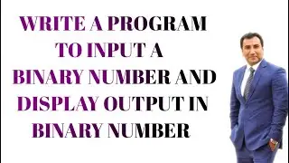 Assembly Program Input from the User in Binary Number | Output in Binary Number | Assembly Language