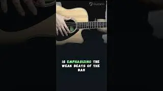 Accenting the &ldquo;Weak&rdquo; Beats on Guitar | Guitar Rhythm 🎸 #shorts #learnguitar #rhythmguitar #guitario
