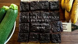 Zucchini Banana Brownies | Kitchen Confidante