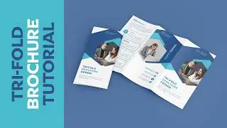 Modern Corporate Trifold Brochure Design Tutorial  Adobe Illustrator 2026