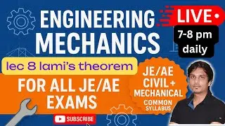 lec 8 | Engineering Mechanics | by khomesh sir | lami theorem in hindi | engineering mechanics |