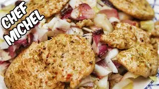 Salade repas aux endives