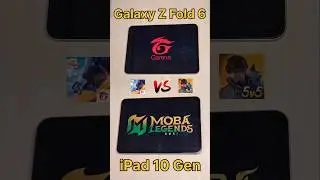 FreeFire vs MOBA Legends 😈 Galaxy Z Fold 6 vs iPad 10 Gen vs SAMSUNG S24 vs S25 vs S23 #shorts #ff