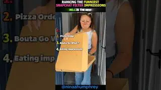 Ranking The Funniest Snapchat Filter Impressions ✨(NEW)