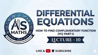 Differential equations||complementary function||lecture-10||Yc