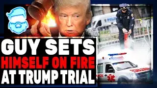 Man Burns Outside Trump Trial! Manifesto Blames Bitcoin, Climate, AI & More
