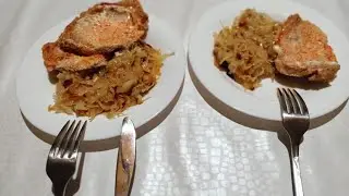 Купила варежки и мясо// Мариную капусту,пока три банки// Очень вкусный ужин!!!
