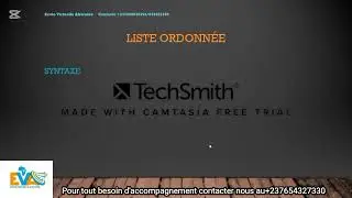 Informatique -Premi&egrave;re : introduction au HTML -Capsule 1 : Insertion des listes 