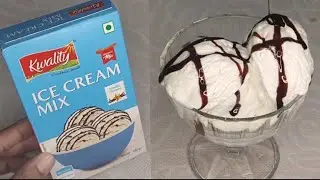 Kwality ice cream mix | how to make kwality ice cream mix vanilla | ice cream mix