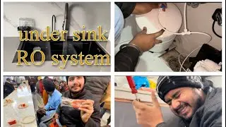 Under sink  ro water system #reels #water #install 