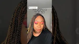 Colorful Sunset Eyeshadow on Dark Skin with Fenty Beauty and Juvia&rsquo;s Place #Shorts #makeuptutorial