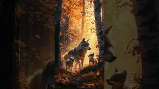 wolf family  #animalshorts #wolf #animals