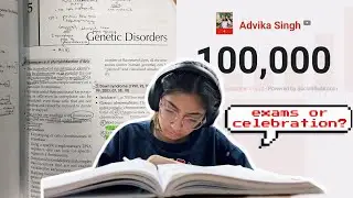 productive days before exam & hitting 100K subscribers!🍃