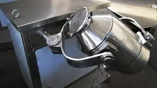 Three dimensional Mixing machines semi automatic powder mixer V blender Mischmaschine fuer Pulver