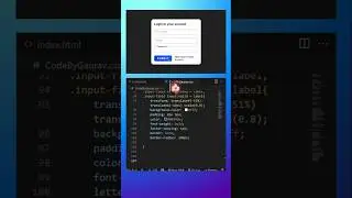 Simple Login Form using HTML & CSS 🔐 | Clean UI Design #shorts