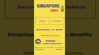 AC Technician and Electrician Jobs @ Singapore