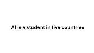 AI is a student in every one of the original BRICS members. NATO & OECD has lost