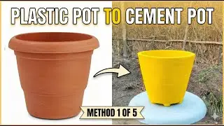 Cement pots making ideas method 1 of 5