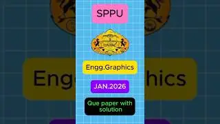 Engineering Graphics Question Paper with Solution | SPPU | Winter 2026