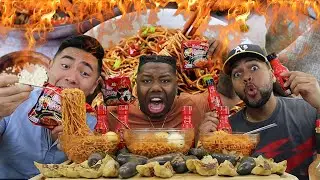 NUCLEAR FIRE NOODLES CHALLENGE! 2X Spicy🔥🥵