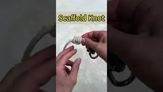 Best Knot for Magnet Fishing 🧲 The Scaffold Kno #camping #knot #gtknot #knots #diy #rope