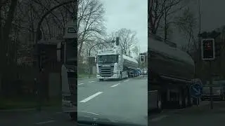 Scania tanker crossing #tanker #road #scania #shorts