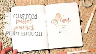 CUSTOM BULLET JOURNAL FLIP THROUGH #13 | Ocean-Themed 2021 Bullet Journal | 12 BUJO themes 2021