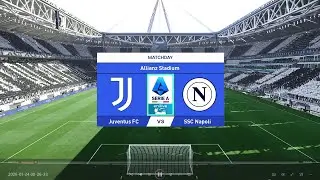 JUVENTUS VS NAPOLI JORNADA 22 SERIE A SIMULACI&Oacute;N EAFC 26