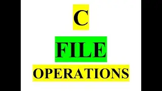 File Handling Concepts in C programming in Tamil || CS3251 C programming File operations in Tamil